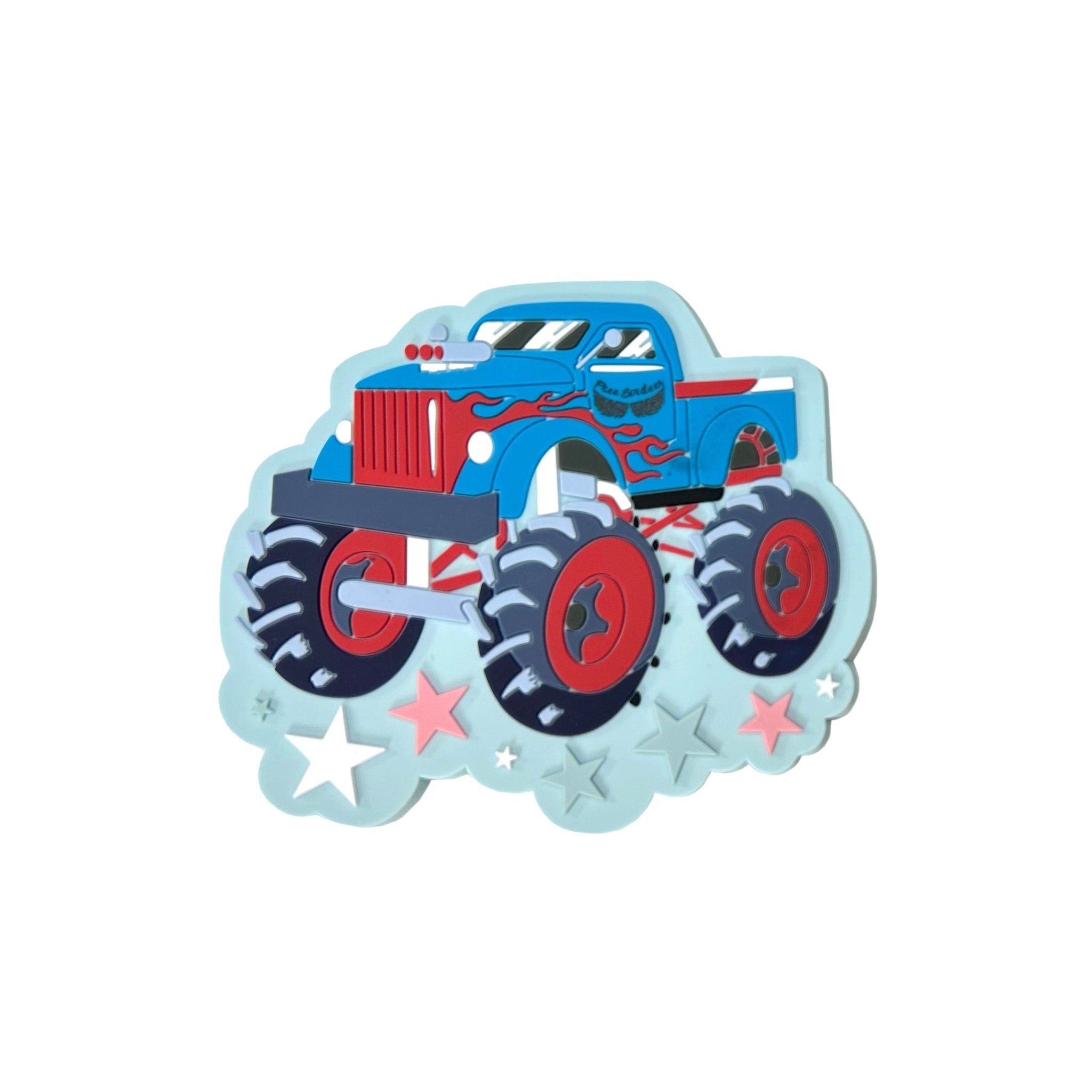 Red, White & Vroom Monster Trucks Magnet