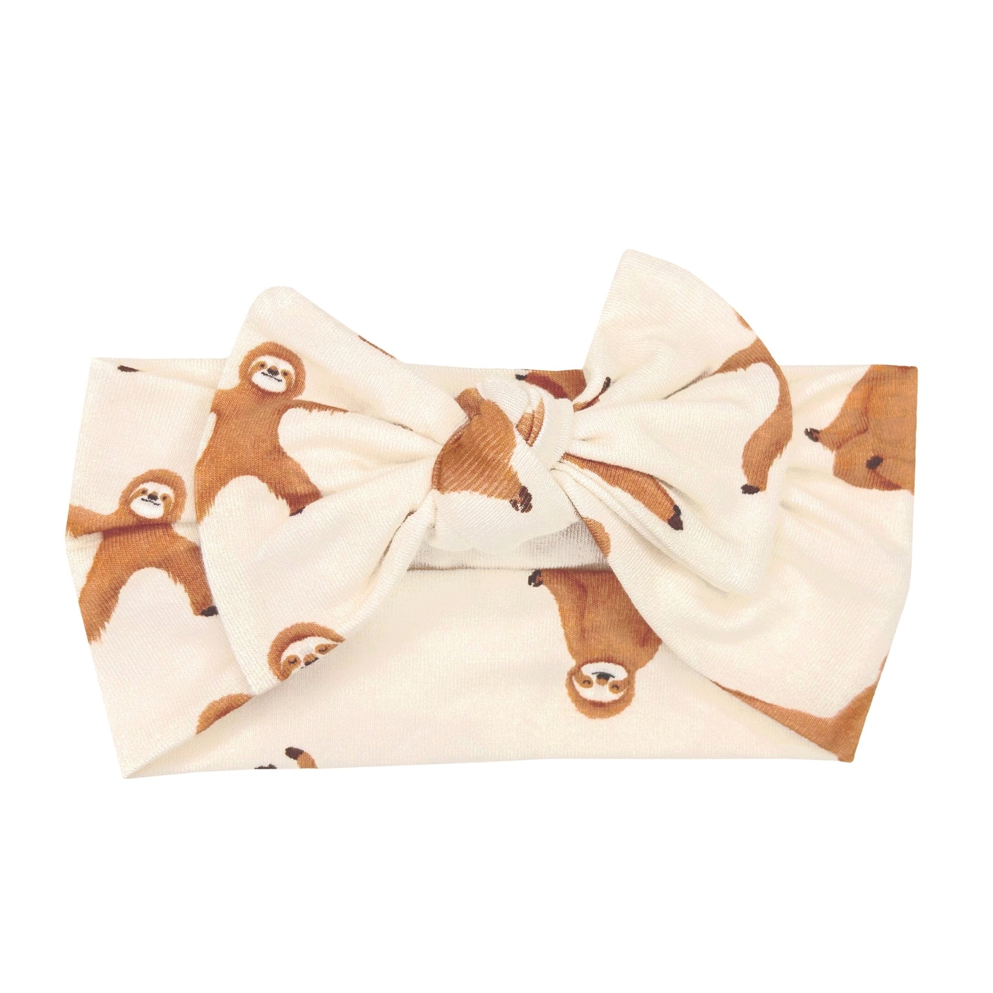 Shaggy Yoga Sloth Hair Bow