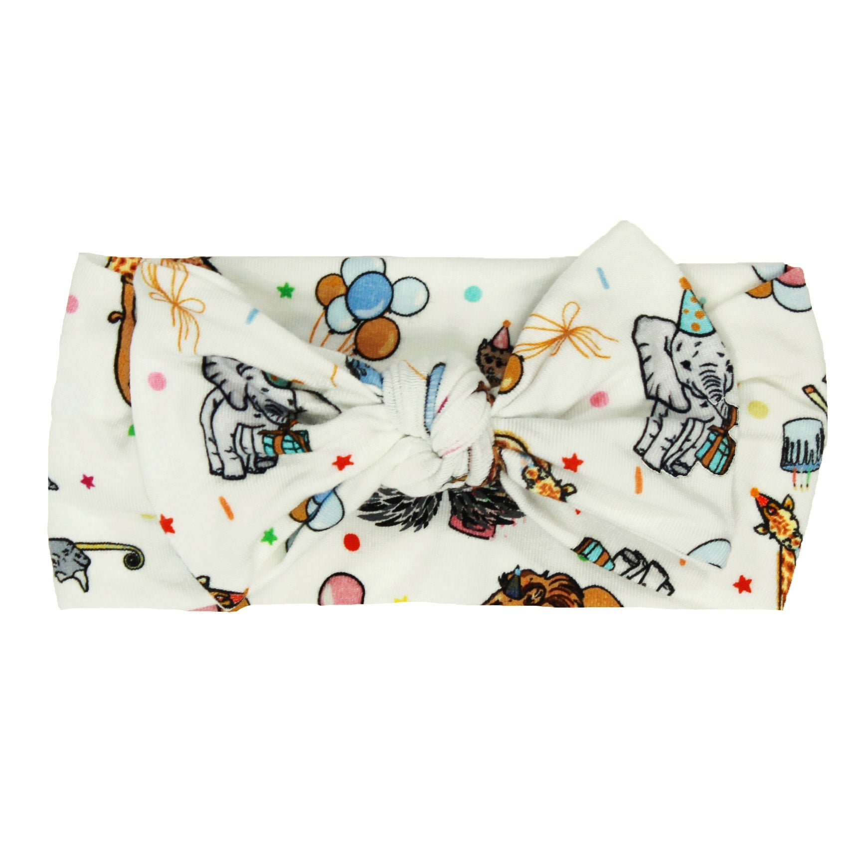 Birthday Party Animals Take the Cake Hair Bow