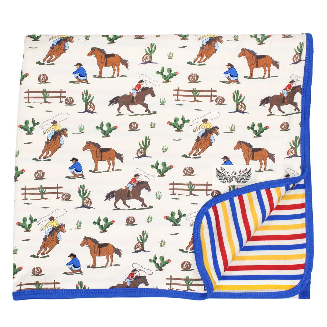 Chasing Stars Cowboys Double-Layered Throw Blanket