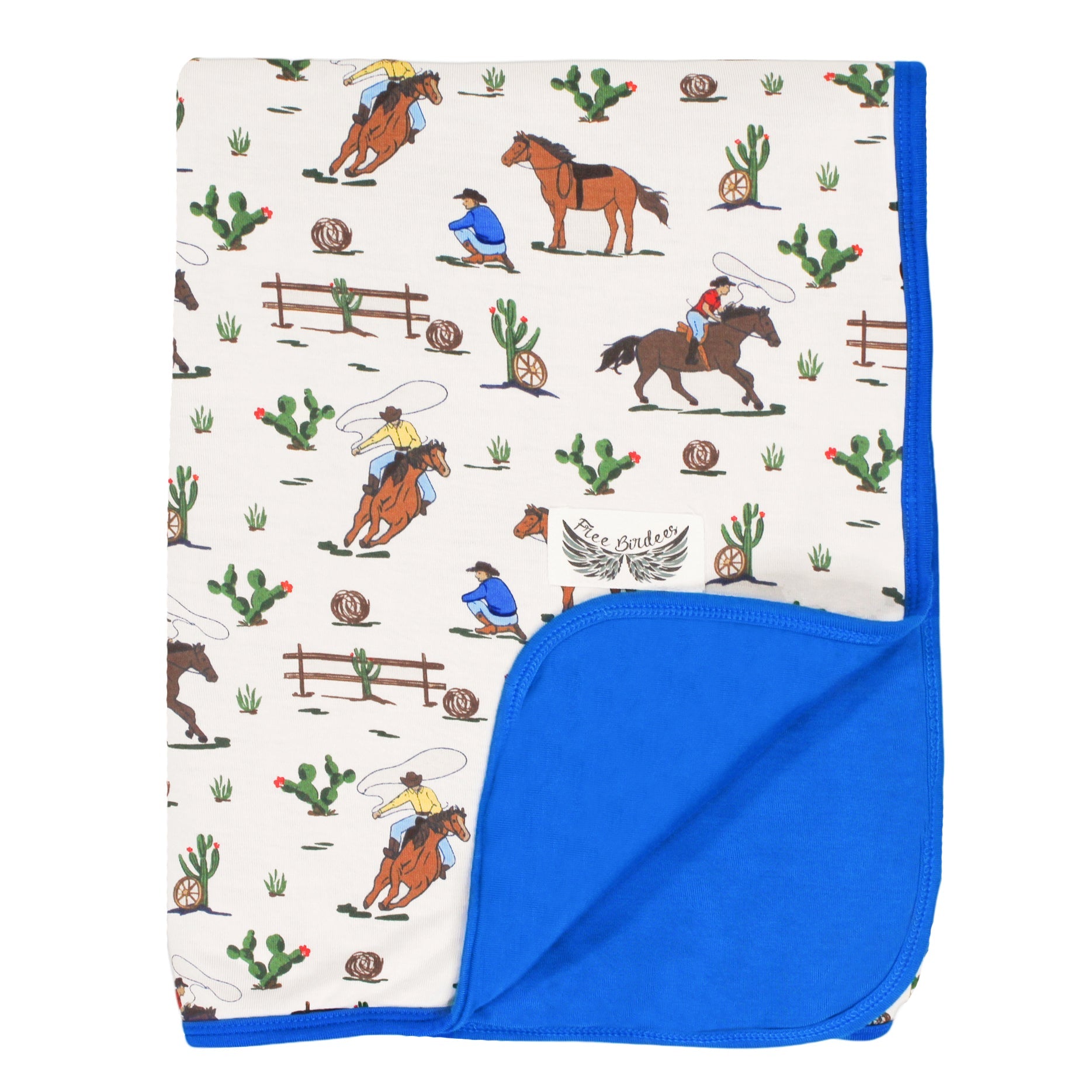 Chasing Stars Cowboys Stroller Blanket Free Birdees