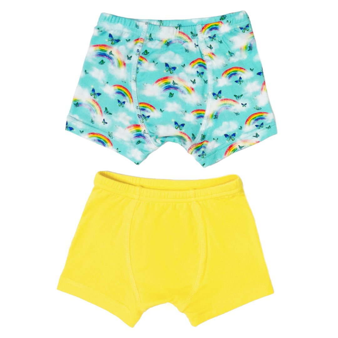 Over the Rainbow & Butterflies Boys Boxer Set of 2