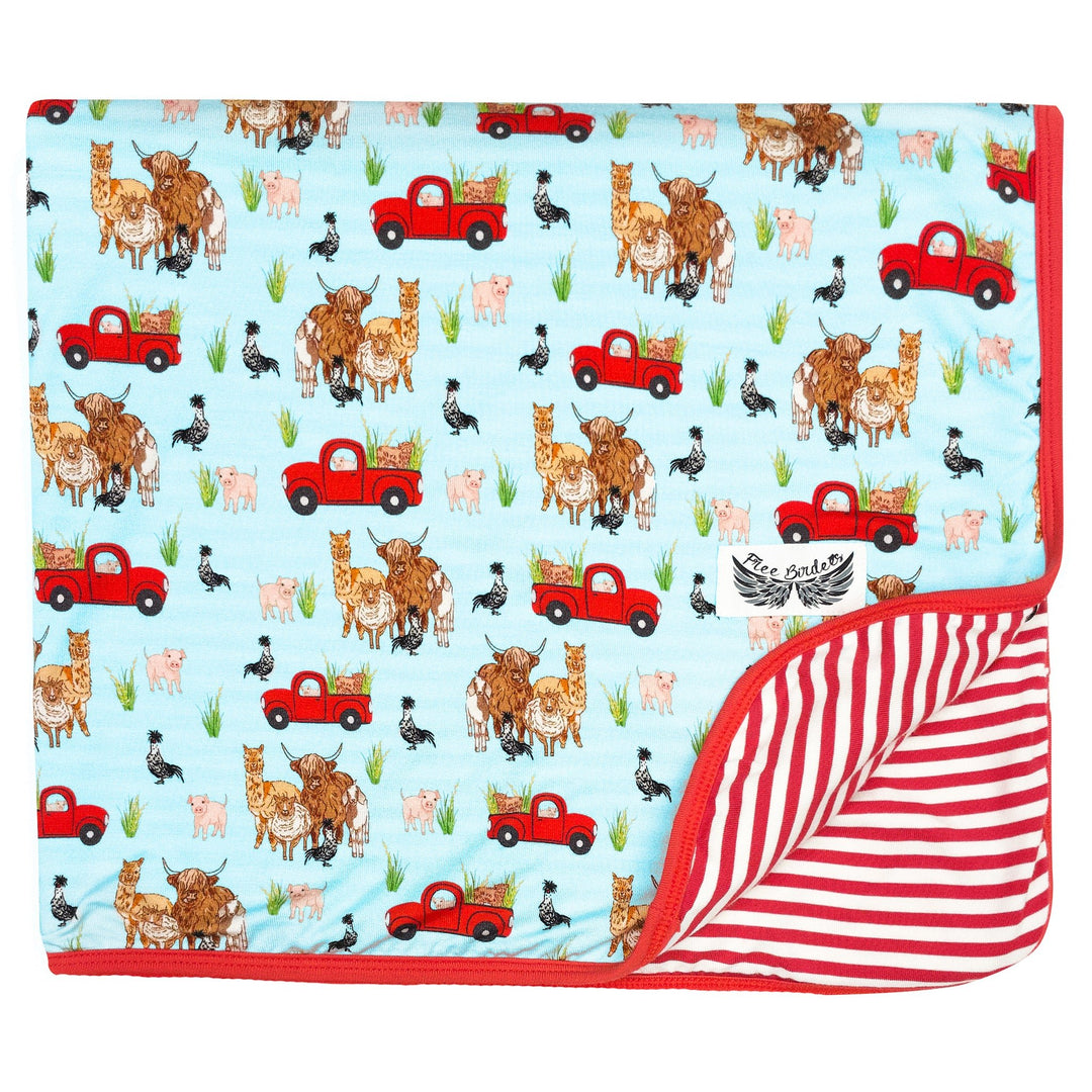 Ride with My Crew Toddler Blanket