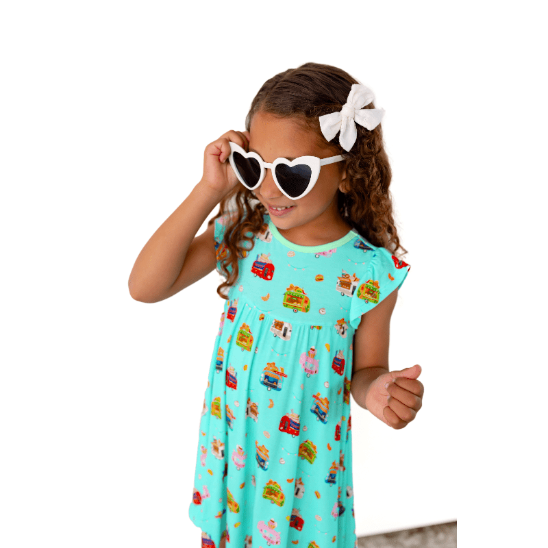 Airstream Food Trucks Twirling Dress (2T-6Y) - Free Birdees