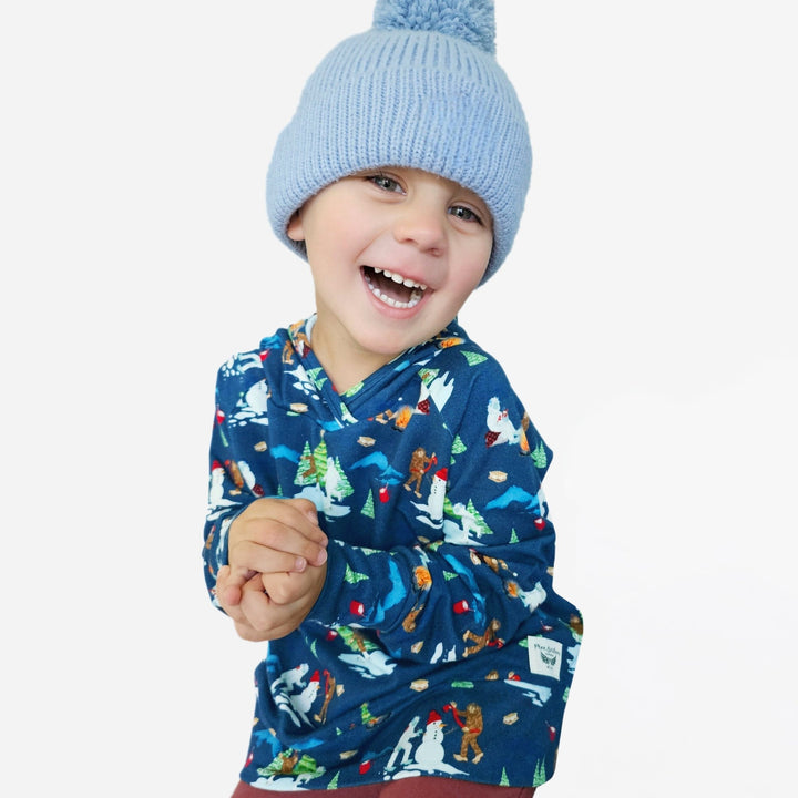 Bigfoot & Yeti Winter Wonderland Hoodie Sweatshirt (18M - 8Y) - Free Birdees