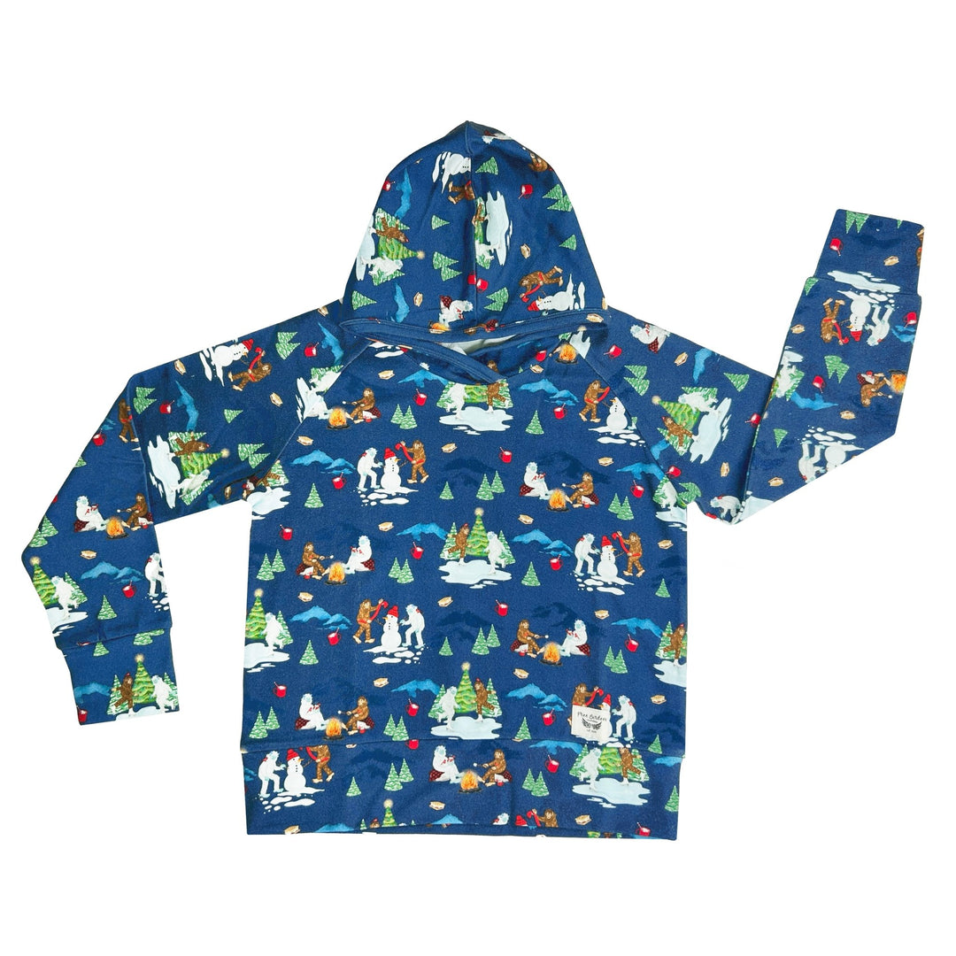 Bigfoot & Yeti Winter Wonderland Hoodie Sweatshirt (18M - 8Y) - Free Birdees