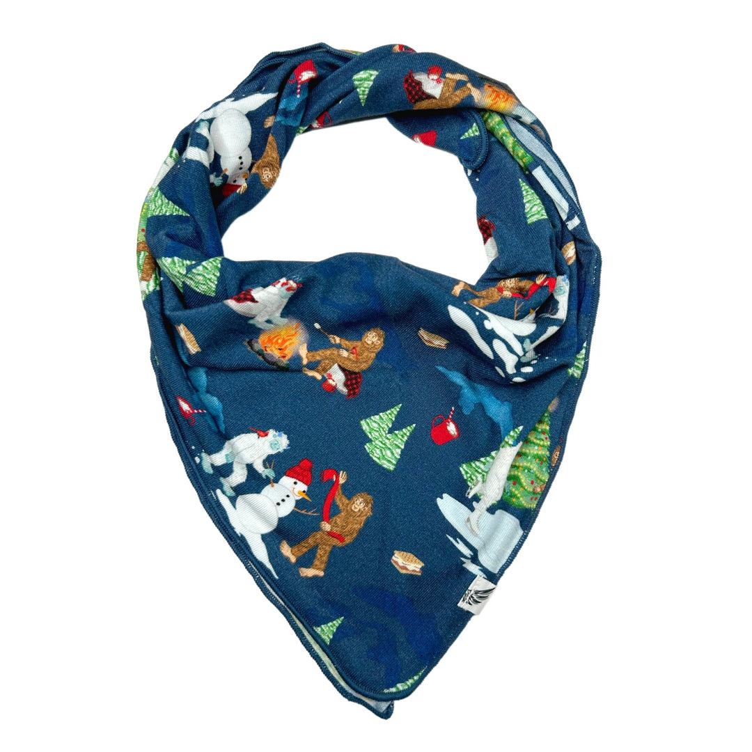 Bigfoot & Yeti Winter Wonderland Pet Bandana - Free Birdees