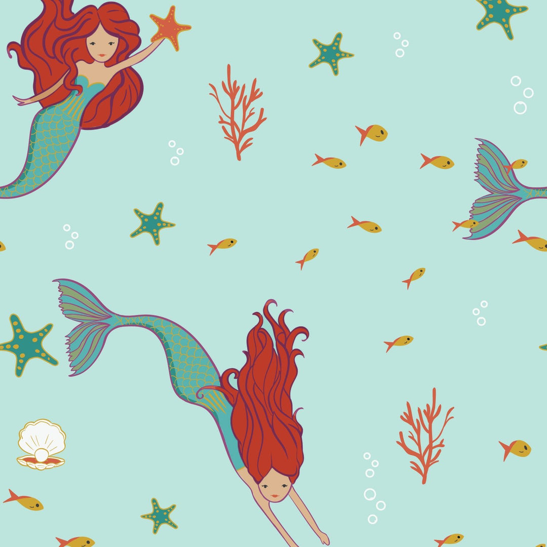 Brilliant - Sea Mermaids Coverall (0 - 3T) - Free Birdees