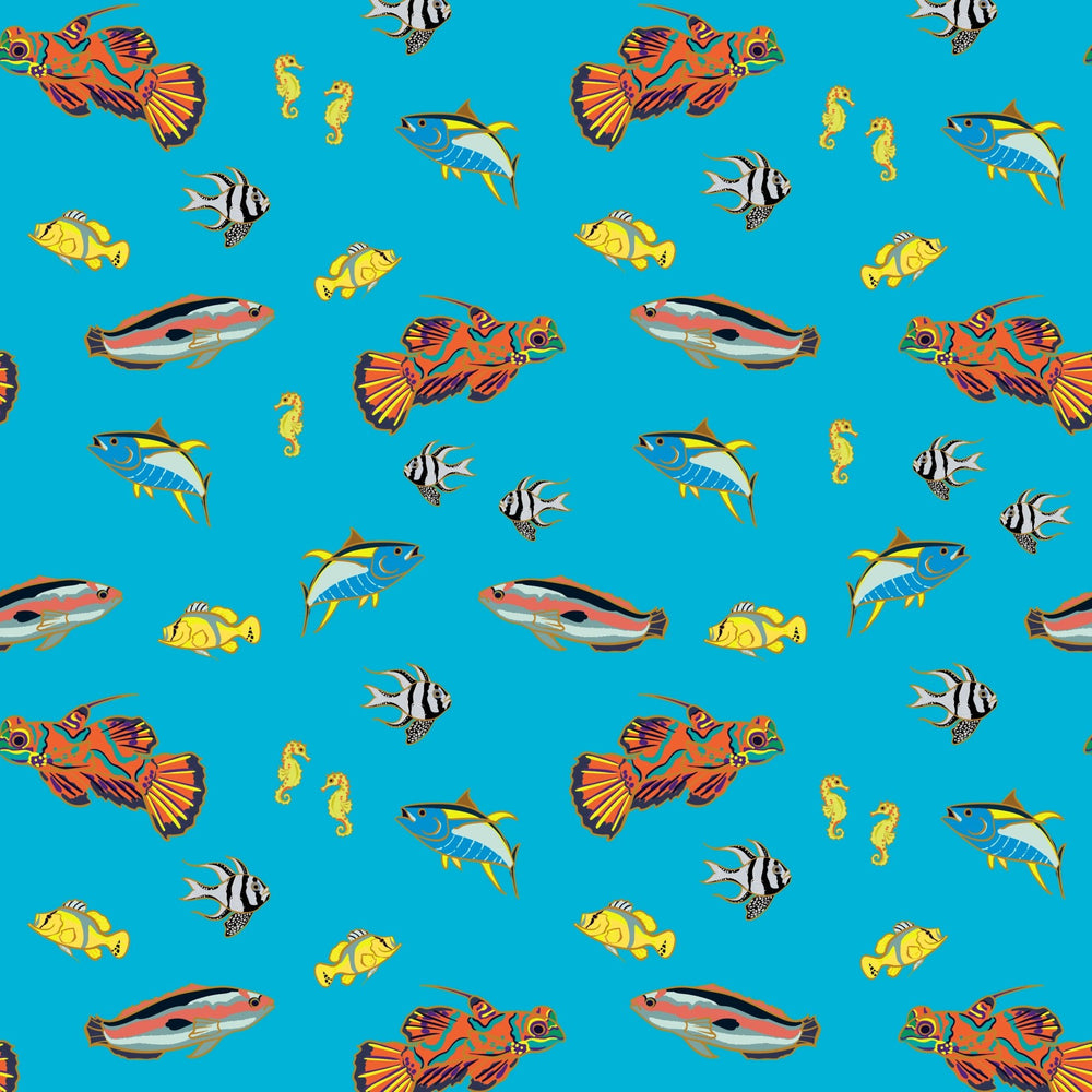 Calypso Fish Stroller Blanket - Free Birdees