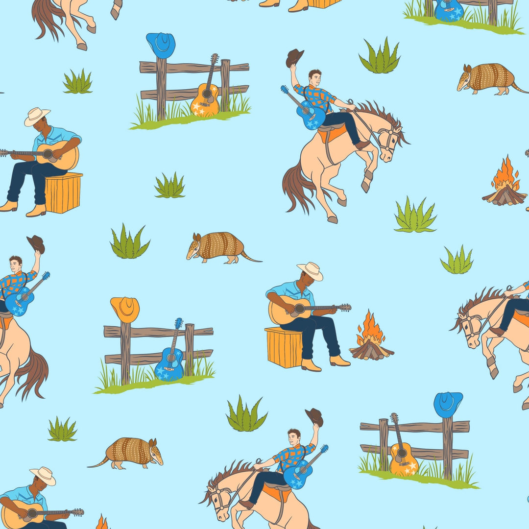 Desert Dream Cowboys Short Sleeve Pajama Set (2T-12Y)