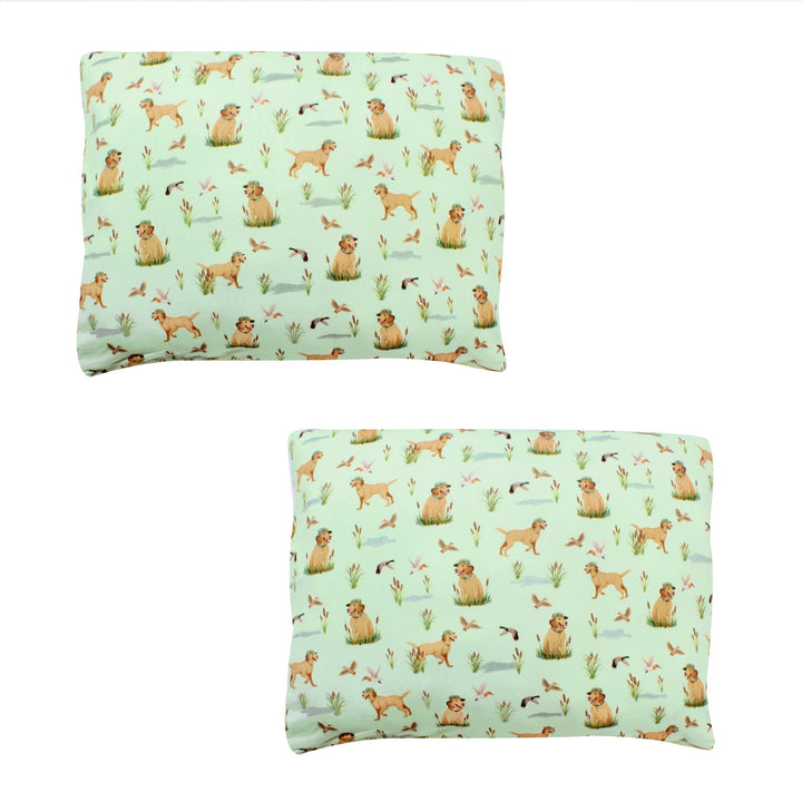 Duck Duck Dog 2 - Pack Toddler Pillow Case - Free Birdees