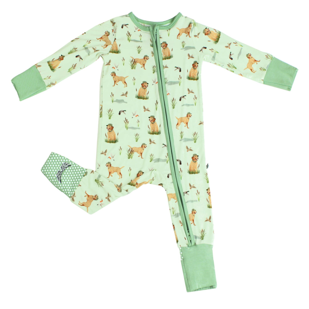 Duck Duck Dog Convertible Footie (NB - 3T) - Free Birdees