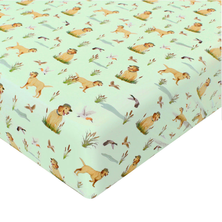 Duck Duck Dog Crib Sheet - Free Birdees