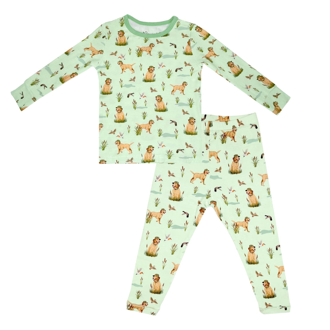 Duck Duck Dog Long Sleeve Pajama Set (2T - 12Y) - Free Birdees