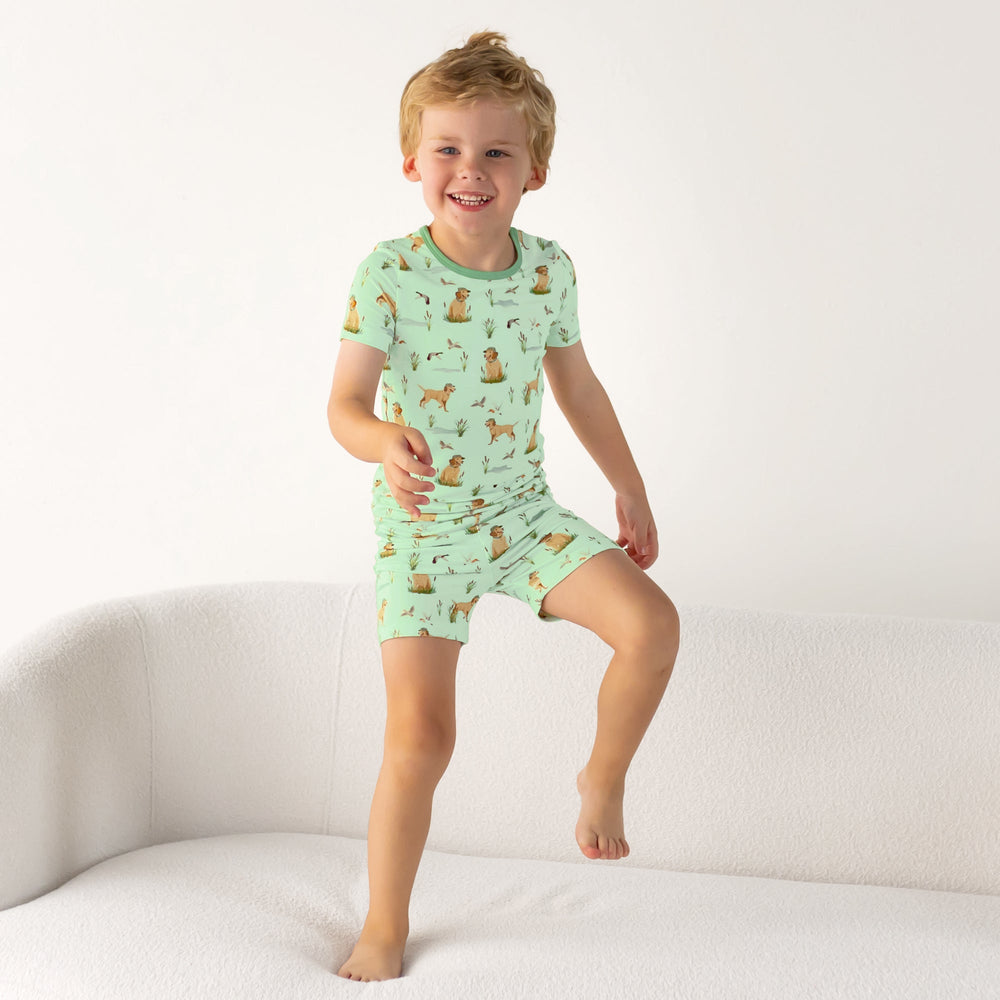 Duck Duck Dog Short Sleeve and Shorts Pajama Set (2T - 12Y) - Free Birdees