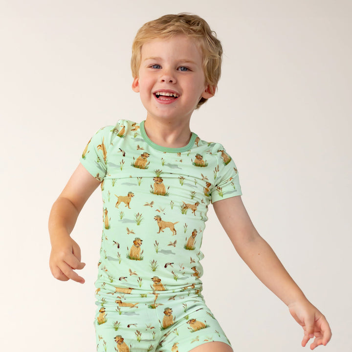 Duck Duck Dog Short Sleeve and Shorts Pajama Set (2T - 12Y) - Free Birdees