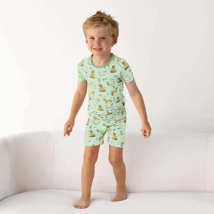 Duck Duck Dog Short Sleeve and Shorts Pajama Set (2T - 12Y) - Free Birdees