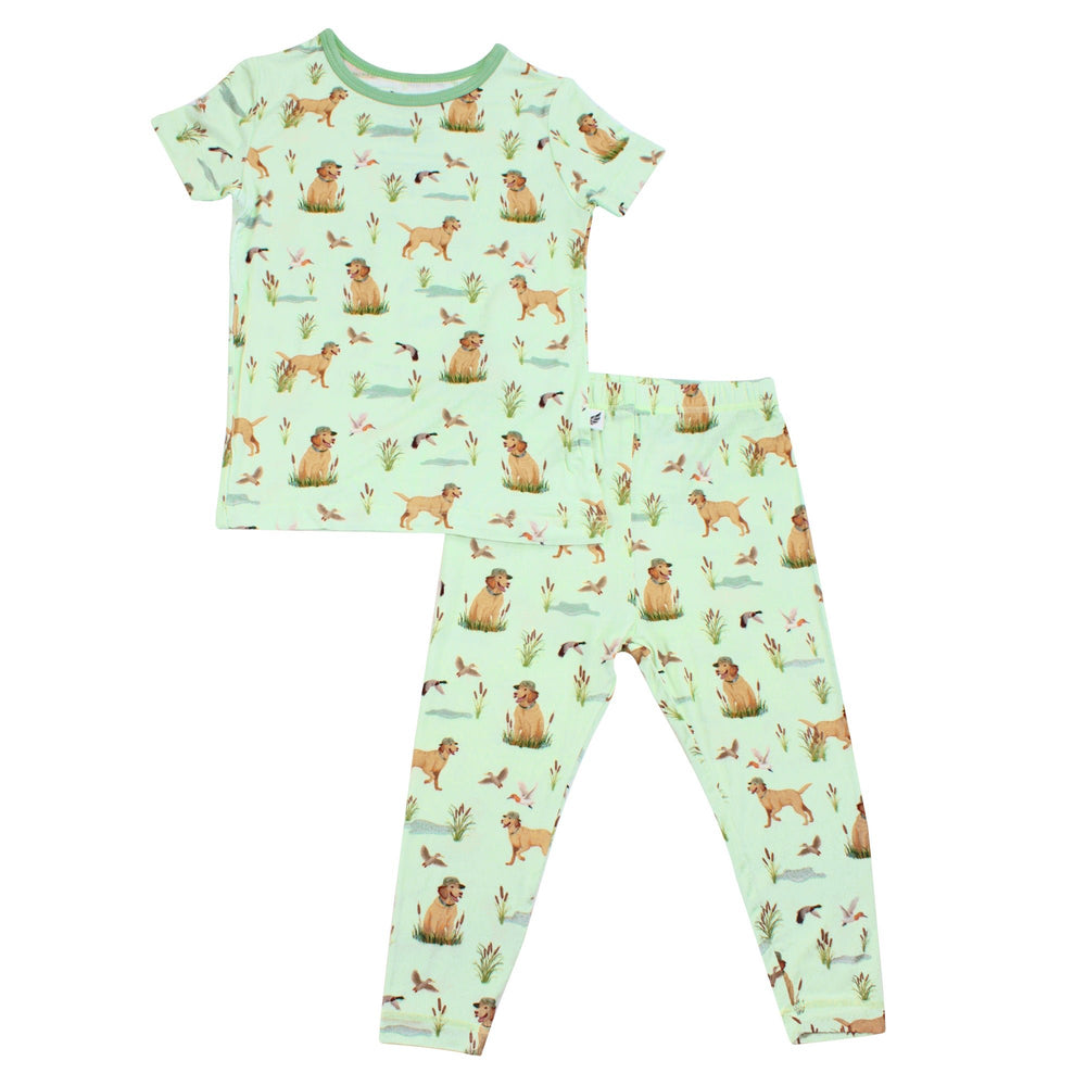 Duck Duck Dog Short Sleeve Pajama Set (2T - 12Y) - Free Birdees