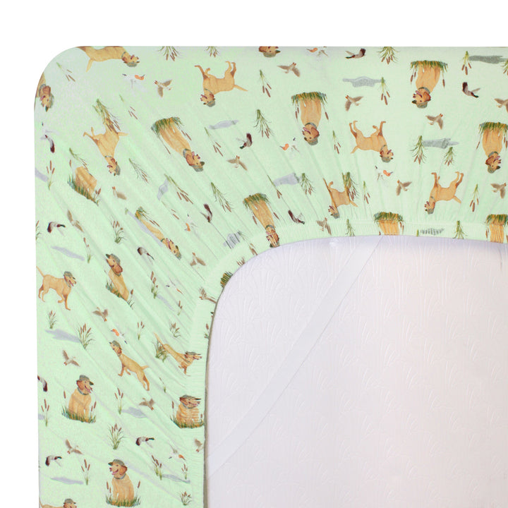 Duck Duck Dog Twin Fitted Sheet - Free Birdees