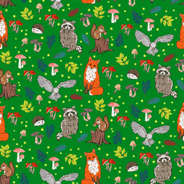 Enchanted Forest Woodland Animals Coverall (0 - 3T) - Free Birdees