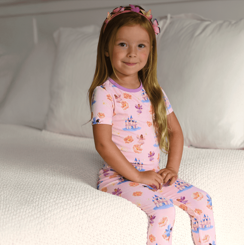 Fleur de Fairy Short Sleeve Pajama Set (2T-12Y)