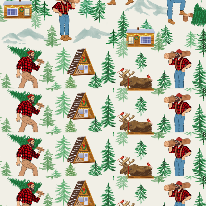 Forest Wonderland Lumberjacks Convertible Footie (NB - 3T) - Free Birdees