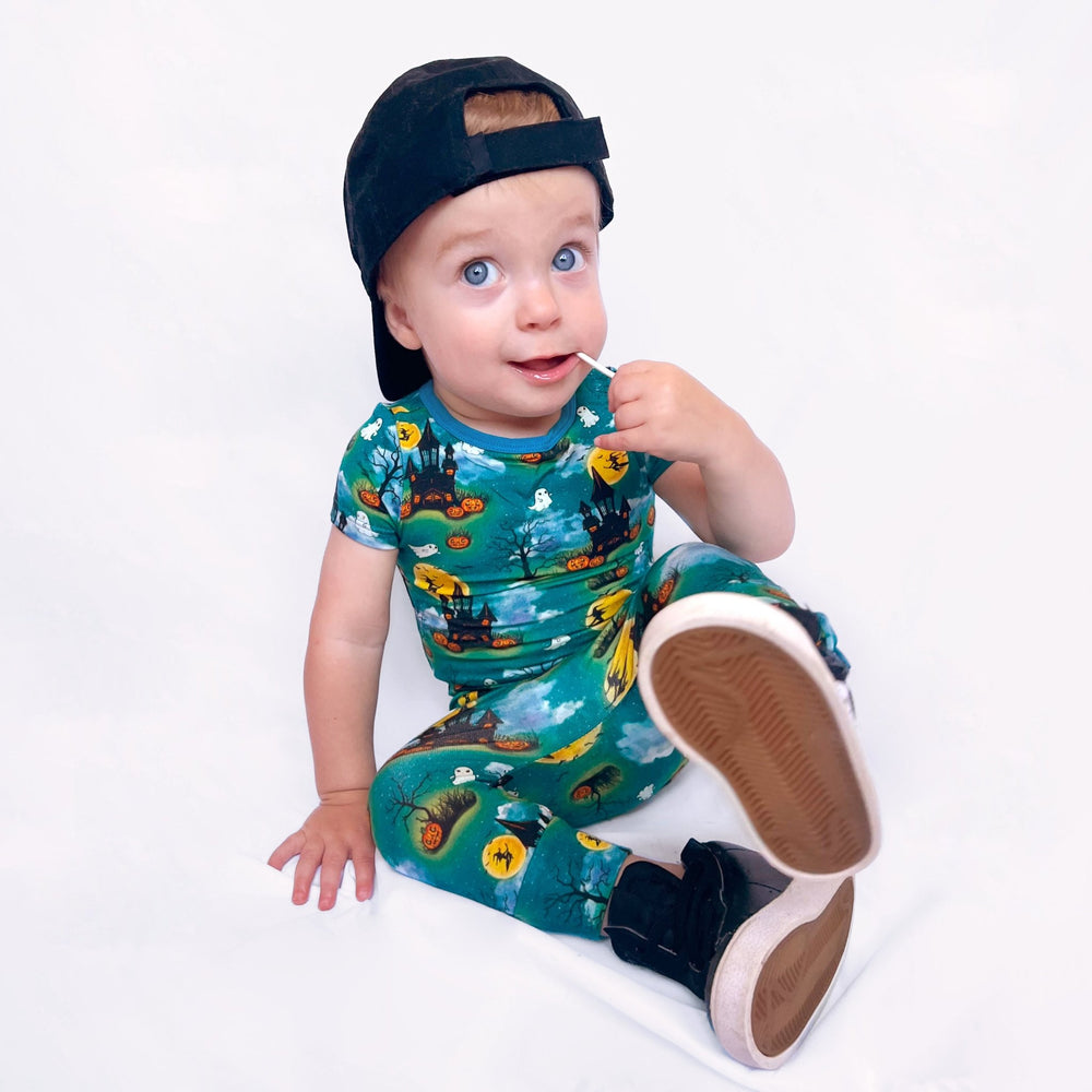 Halloween Spooktacular Romper with Side Zipper (0-3T)