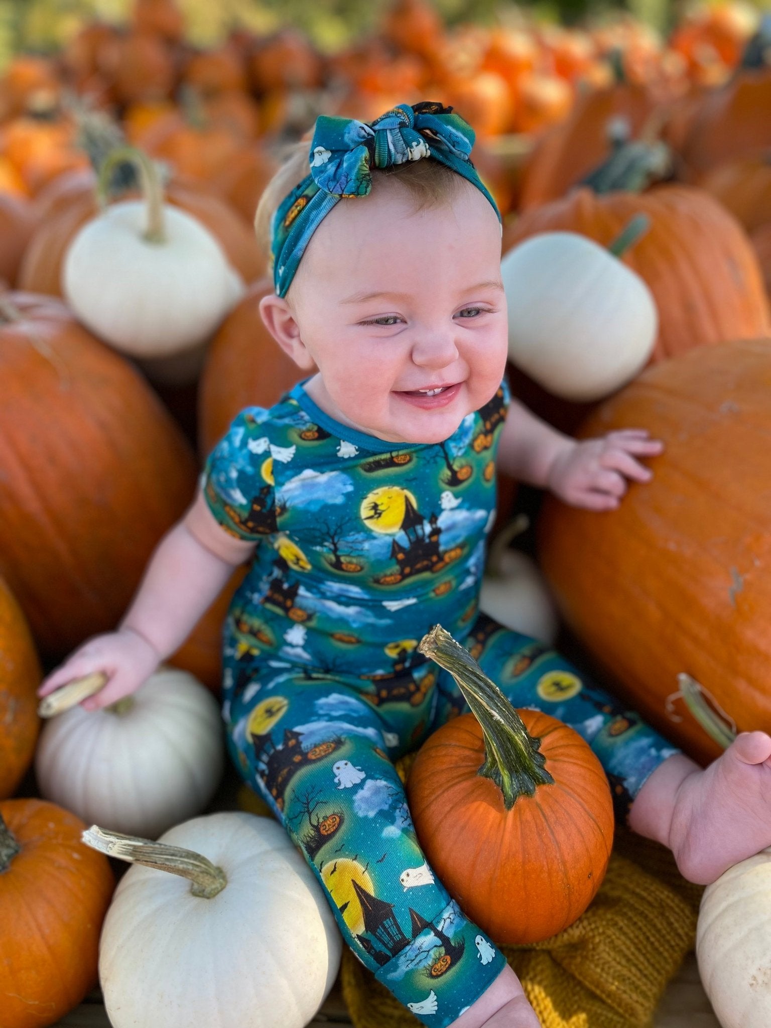 Halloween Spooktacular Romper with Side Zipper (0-3T)