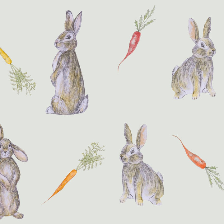 Hoppin’ Bunnies & Carrot Patch Crib Sheet - Free Birdees