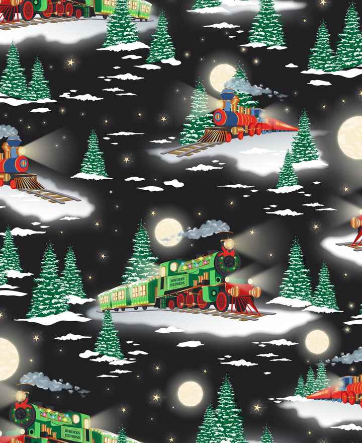 Magical Midnight Express Trains Convertible Footie (NB - 3T) - Free Birdees