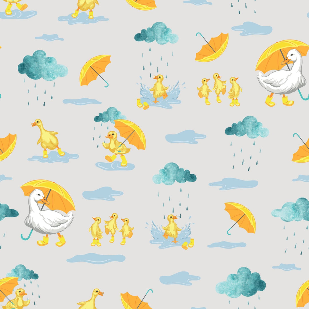 Playing in the Rain Duckies 2 - Pack Standard Pillow Case - Free Birdees