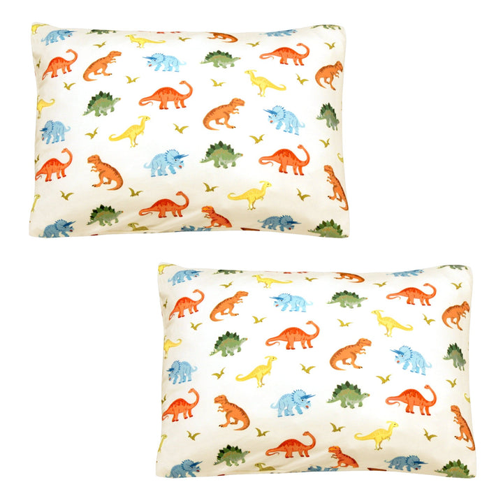 Powder Blue Jurassic Crew 2-Pack Toddler Pillow Case - Free Birdees