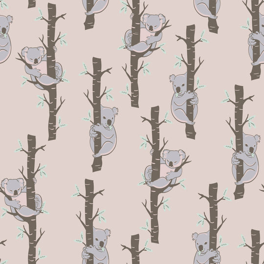 Powder Pink Koalas Crib Sheet Free Birdees
