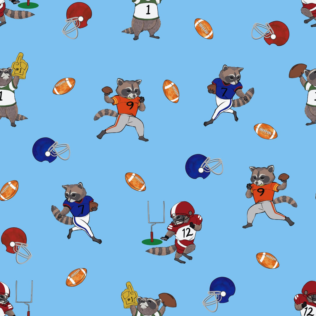 Rookie Raccoon Football 2 - Pack Toddler Pillow Case - Free Birdees