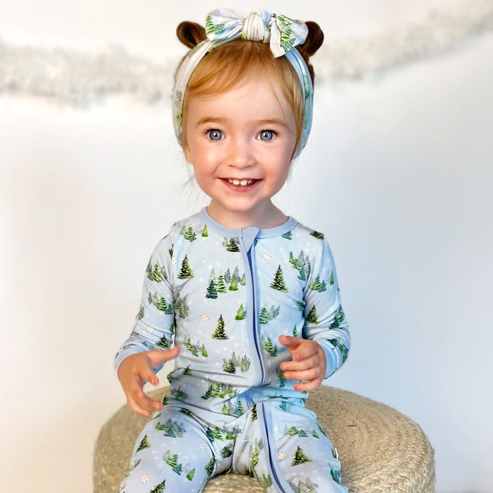 Twinkling Dream of Trees & Lights Convertible Footie (NB - 3T) - Free Birdees