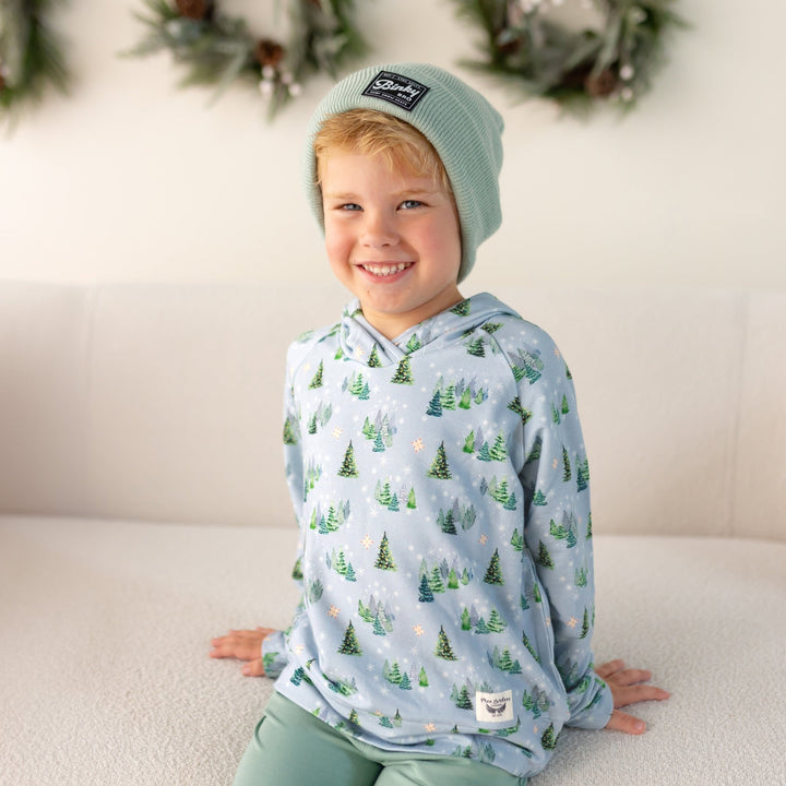 Twinkling Dream of Trees & Lights Hoodie Sweatshirt (18M - 8Y) - Free Birdees