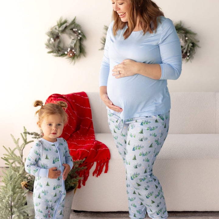 Twinkling Dream of Trees & Lights Women's Long Sleeve Pajama Set - Free Birdees