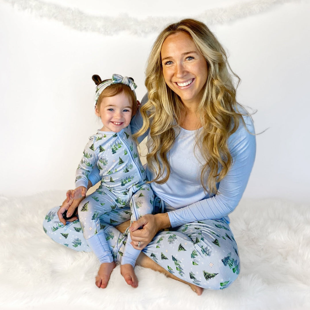 Twinkling Dream of Trees & Lights Women's Long Sleeve Pajama Set - Free Birdees