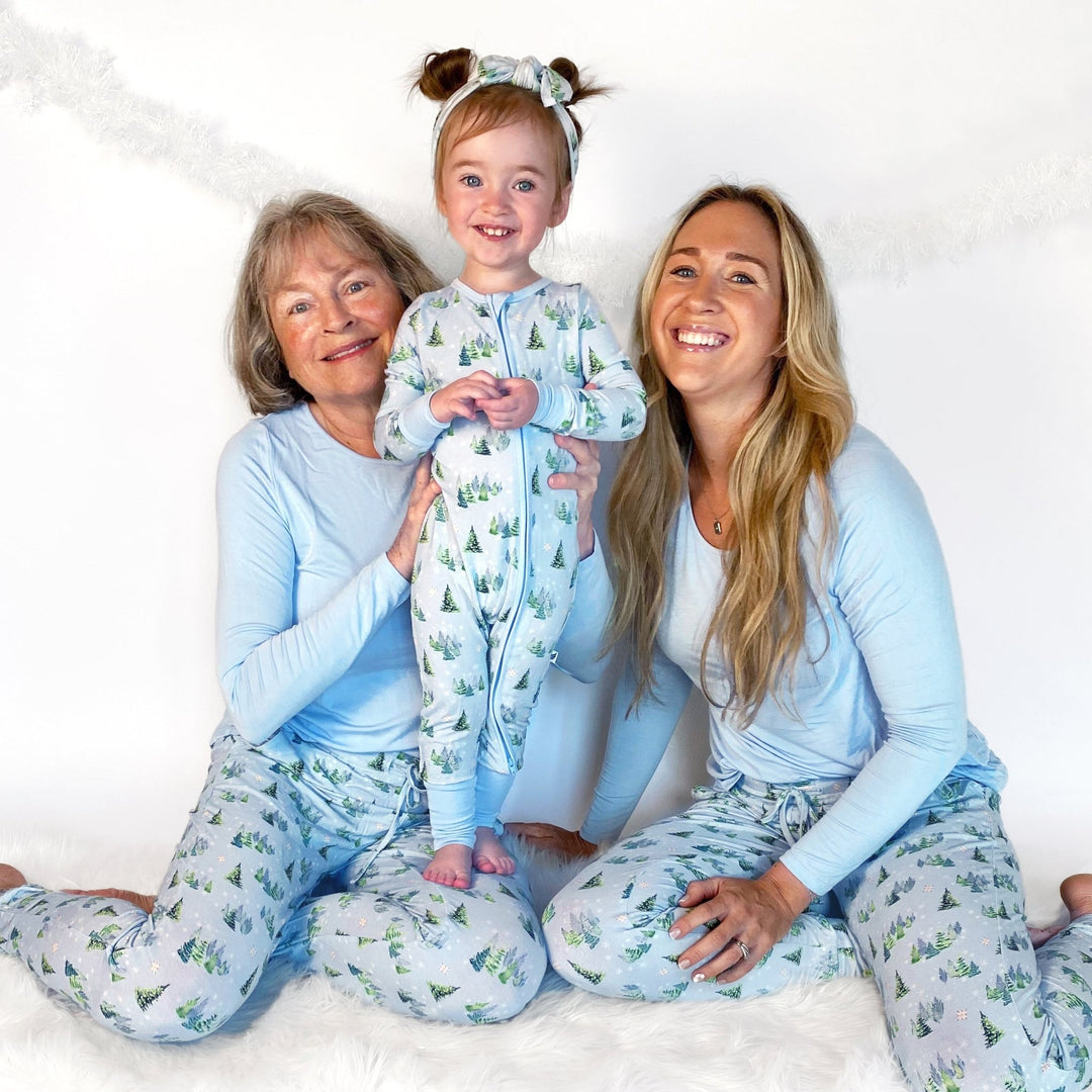 Twinkling Dream of Trees & Lights Women's Long Sleeve Pajama Set - Free Birdees