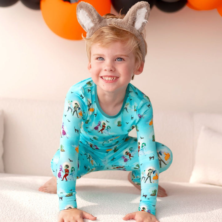 Zombie Thriller Long Sleeve Pajama Set (2T - 12Y) - Free Birdees