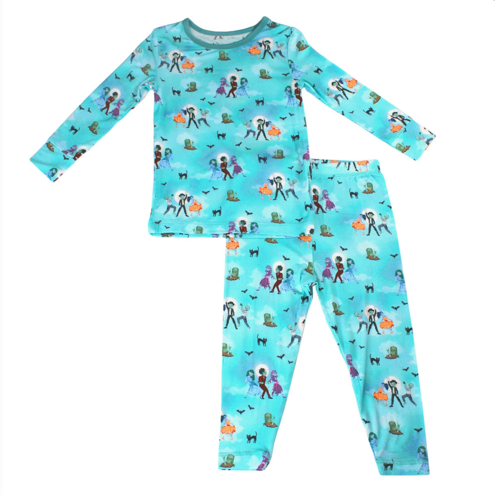 Zombie Thriller Long Sleeve Pajama Set (2T - 12Y) - Free Birdees