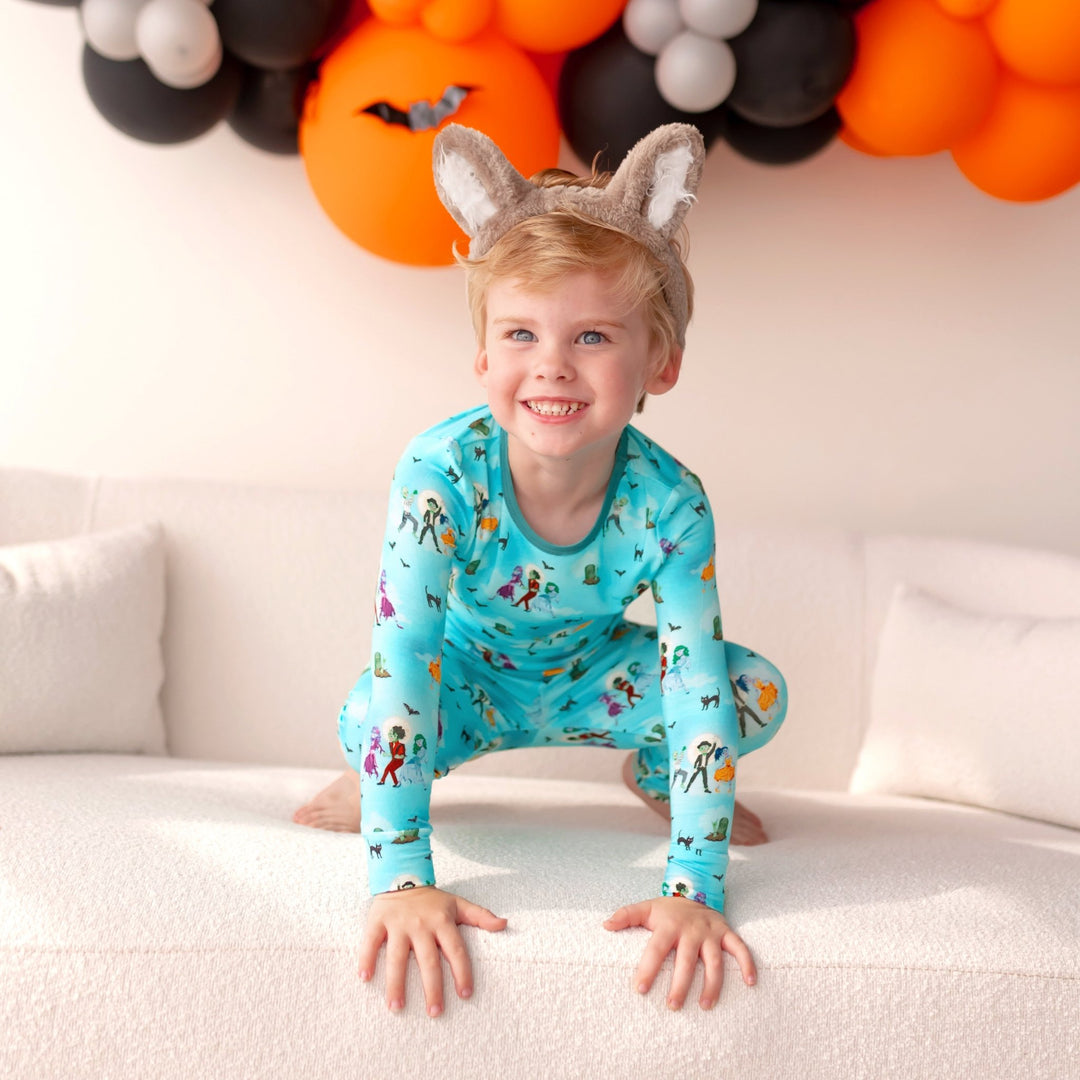 Zombie Thriller Long Sleeve Pajama Set (2T - 12Y) - Free Birdees