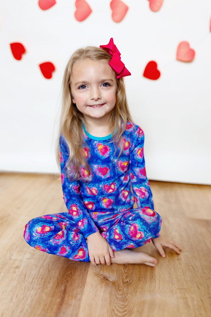 A Thousand Hearts Long Sleeve Pajama Set (2T-12Y)