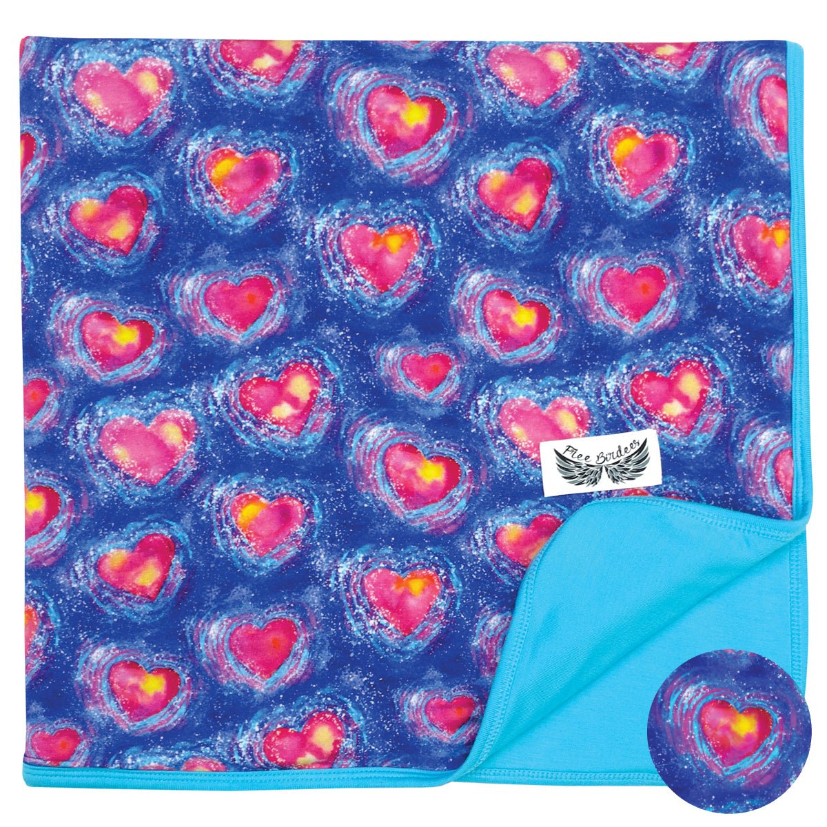A Thousand Hearts Toddler Blanket - Free Birdees