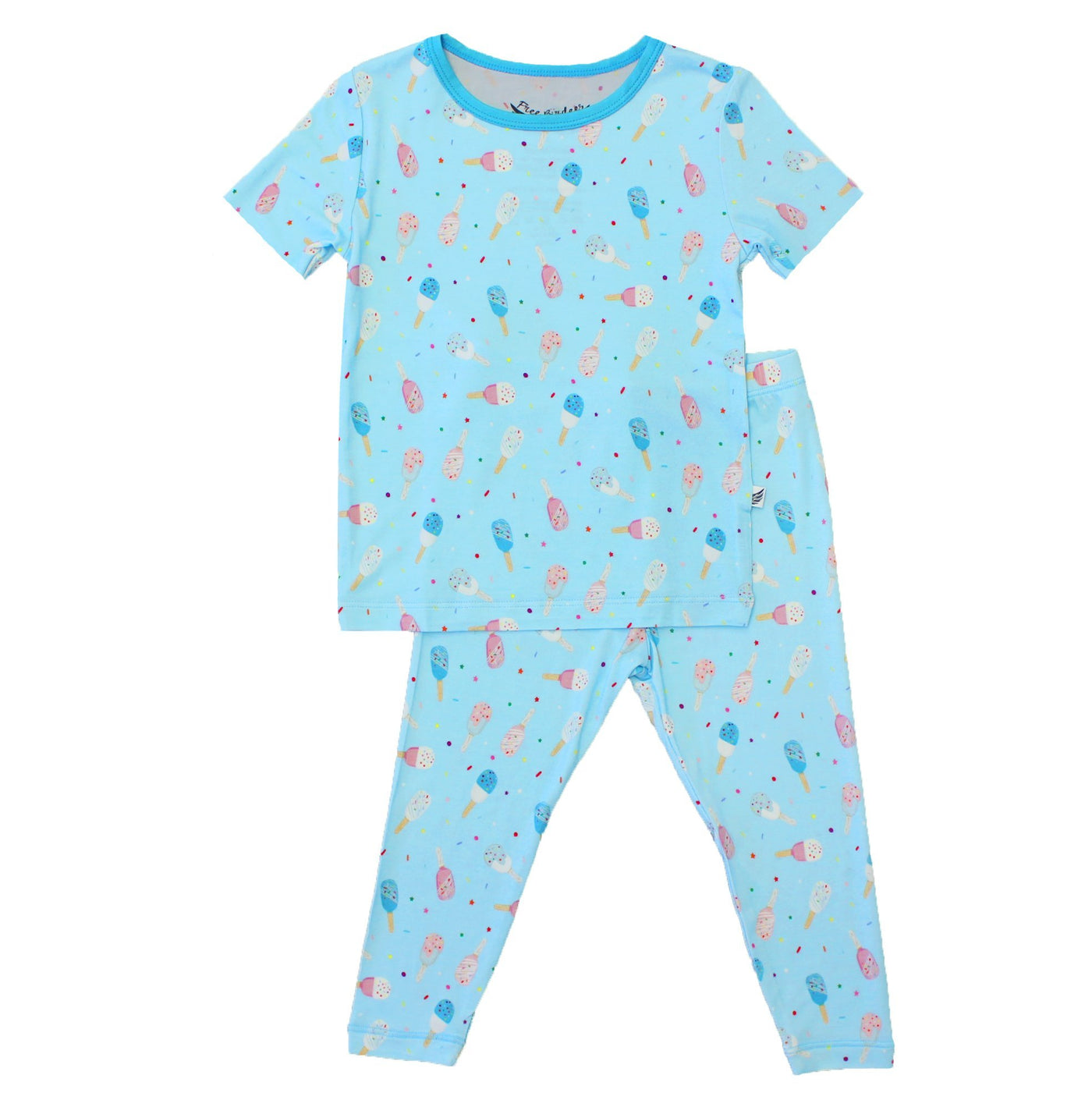 Aqua Popsicles Short Sleeve Pajama Set (0-24m) - Free Birdees