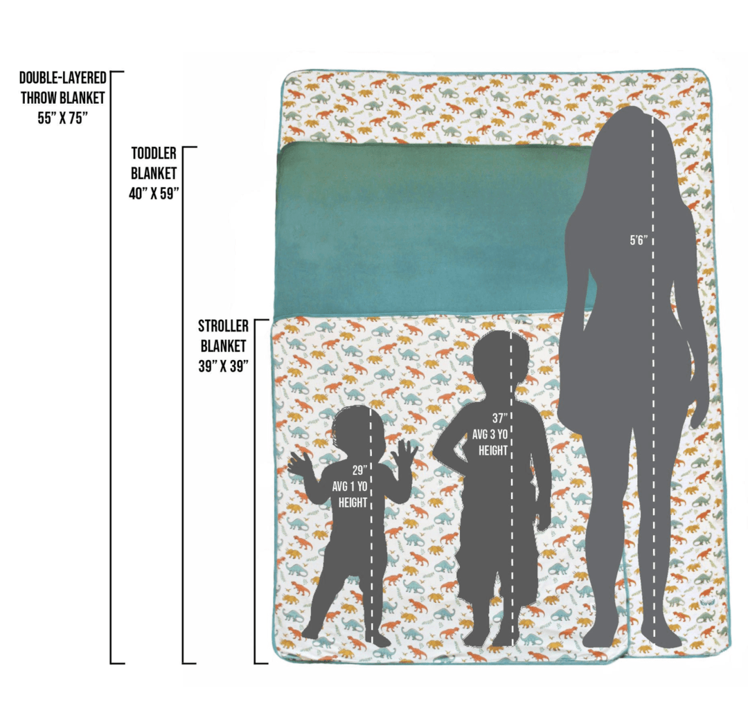 Aquamarine Narwhals Toddler Blanket