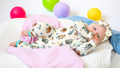 Birthday Party Animals Take the Cake Coverall (0-24m) - Free Birdees