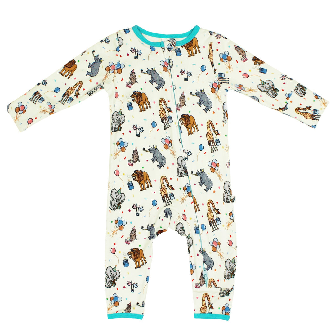 Birthday Party Animals Take the Cake Coverall (0-24m)
