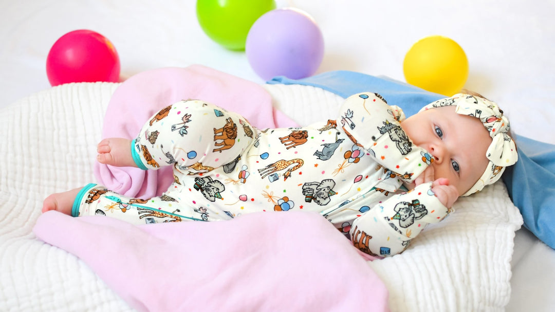 Birthday Party Animals Take the Cake Coverall (2T-3T)