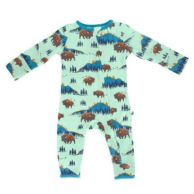 Born to be Wild Bisons Coverall (2T-3T) - Free Birdees